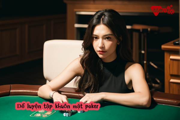 Để luyện tập khuôn mặt poker